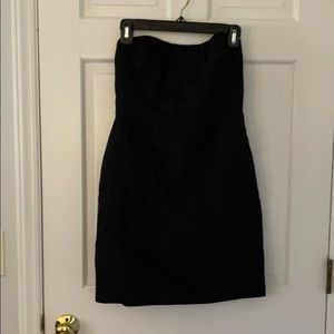 J crew black strapless dress